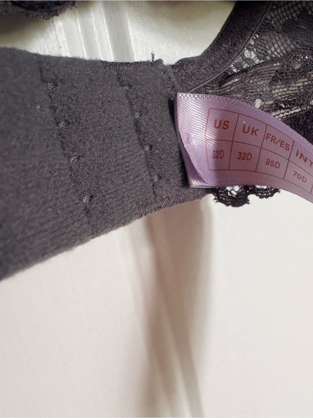 Savage X Fenty unlined lace bra grey metallic size 32D - Picture 5 of 7